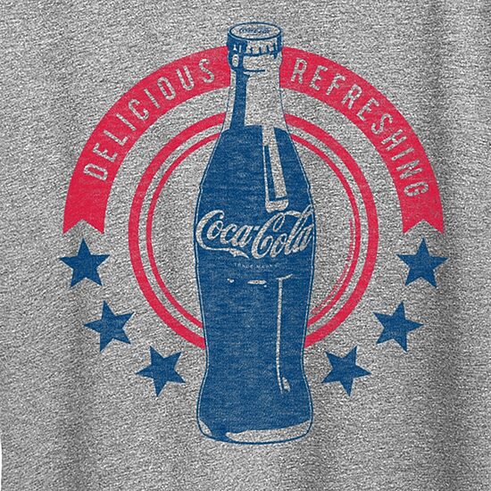 Cola Stars Delicious Refreshing Womens Crew Neck Short Sleeve Classic Fit Graphic T-Shirt