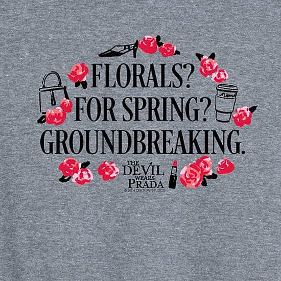 The Devil Wears Prada Florals For Spring Womens Crew Neck Sleeveless Tank Top