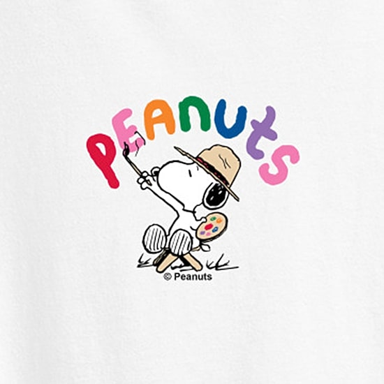 Peanuts Doodle Womens Crew Neck Short Sleeve Classic Fit Peanuts Graphic T-Shirt