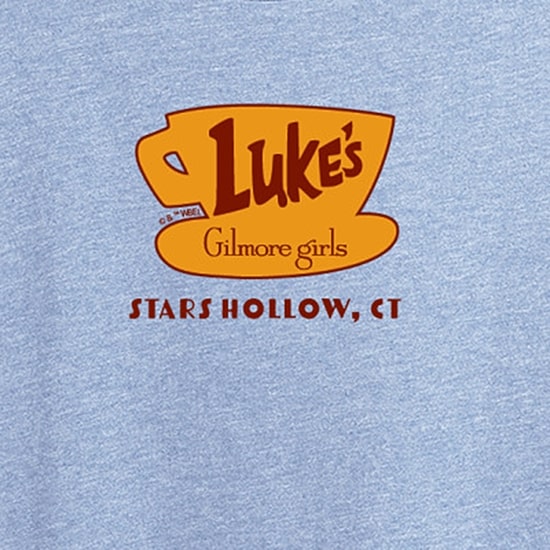 Gilmore Girls Luke'S Coffee Womens Crew Neck Short Sleeve Classic Fit Graphic T-Shirt