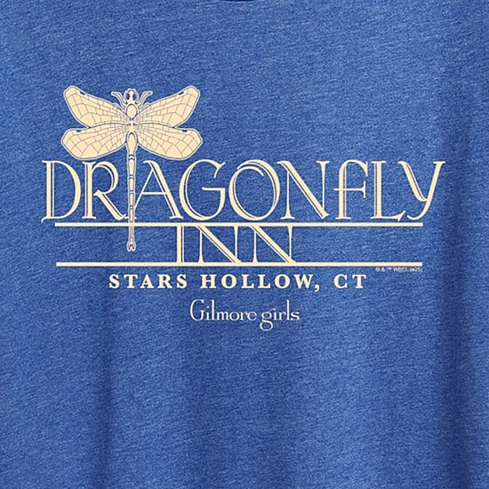 Gilmore Girls Dragonfly Inn Stars Hallow Womens Crew Neck Short Sleeve Classic Fit Graphic T-Shirt