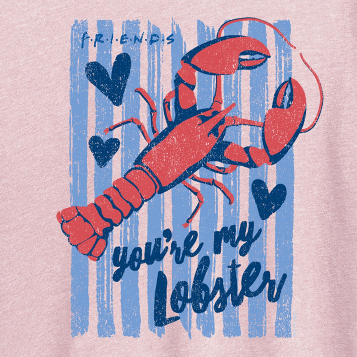 Youre My Lobster Womens Crew Neck Short Sleeve Classic Fit Friends Graphic T-Shirt