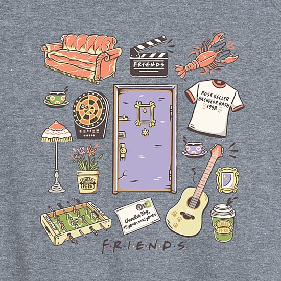 Friends Collage Womens Crew Neck Sleeveless Friends Tank Top
