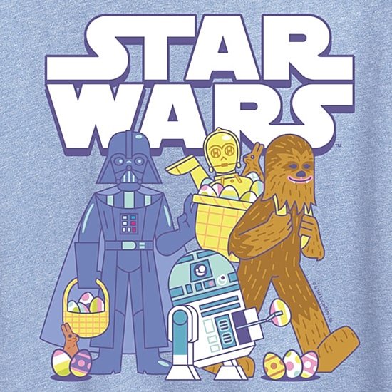 Easter Logo Womens Crew Neck Short Sleeve Classic Fit Star Wars Graphic T-Shirt