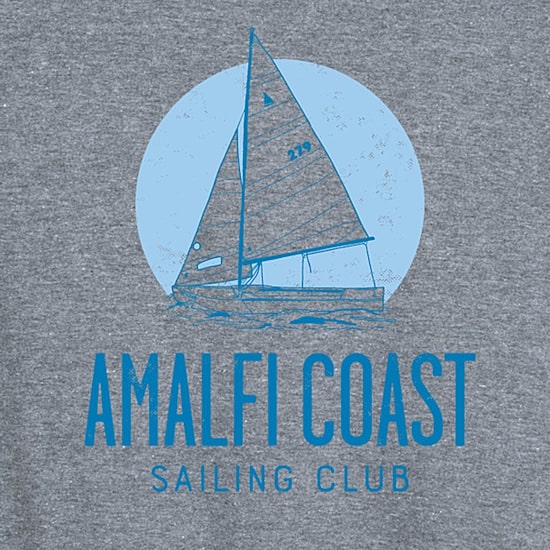 Amalfi Coast Sailing Club Womens Scoop Neck Sleeveless Tank Top