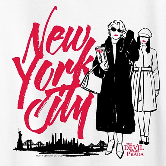 New York City Devil Wears Prada Womens Crew Neck Short Sleeve Classic Fit Graphic T-Shirt