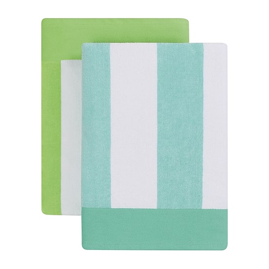 Oceanfront Resort Cabana Stripe Jacquard 2-pc. Beach Towel