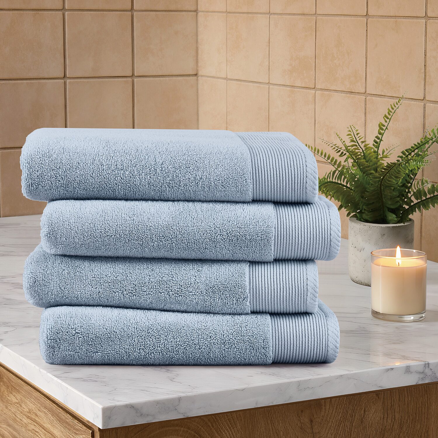 Cannon Heritage Textured Dobby 4-pc. Bath Towel Set
