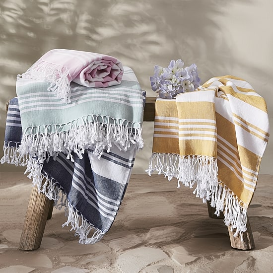 Oceanfront Resort Salty Stripe Turkish Sand Free 4-pc. Beach Towel