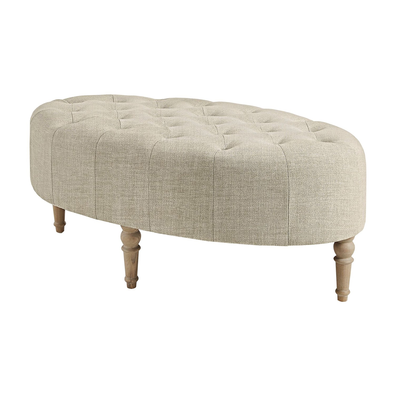 Martha Stewart Clara Tufted Upholstered Ottoman