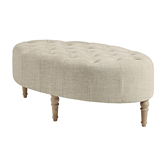 Martha Stewart Clara Tufted Upholstered Ottoman