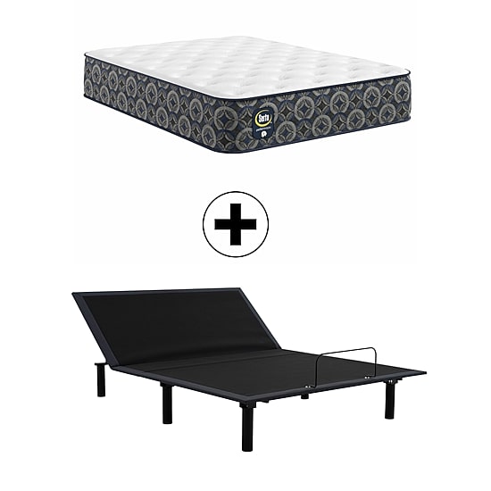 The Serta Perfect Sleeper Mondale 13.5" Plush Tight Top - Mattress + Adjustable Base