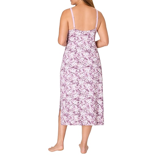 Bali Womens Satin Sleeveless V Neck Nightgown