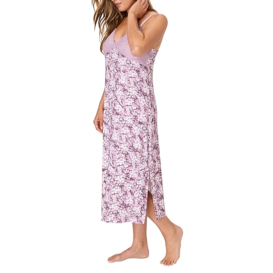 Bali Womens Satin Sleeveless V Neck Nightgown