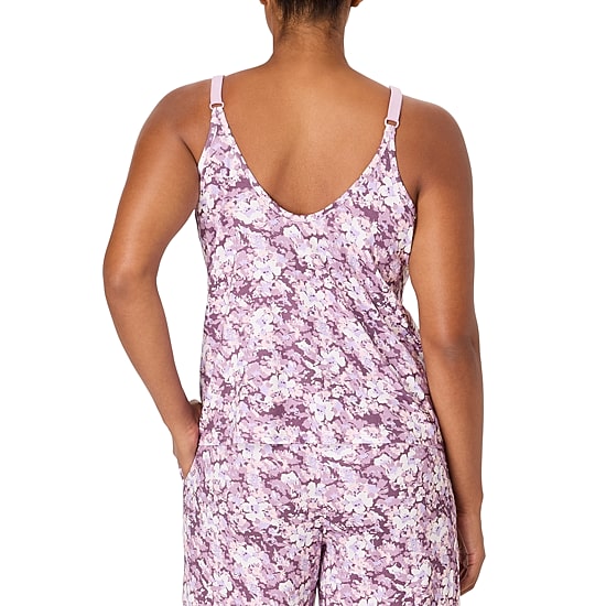 Bali Breathe Womens V Neck Sleeveless Pajama Top