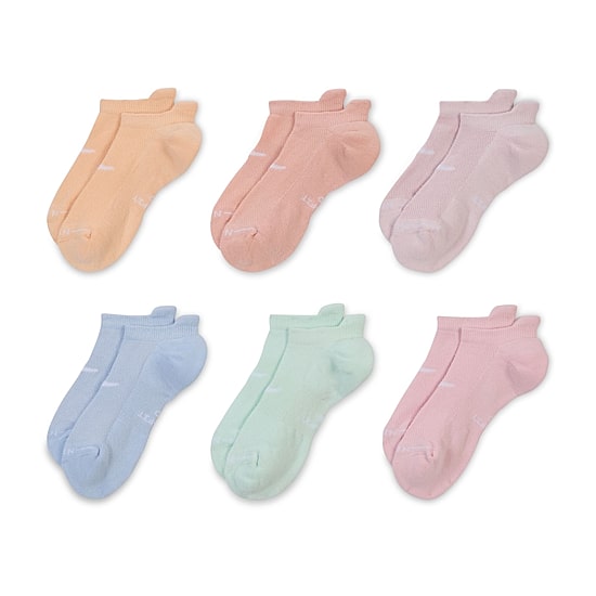 Nike Womens 6 Pair No Show Socks