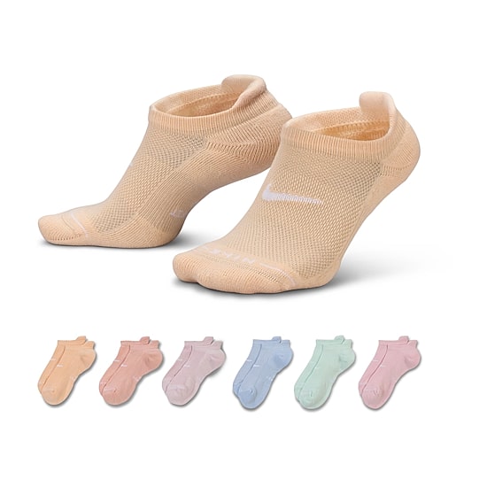 Nike Womens 6 Pair No Show Socks