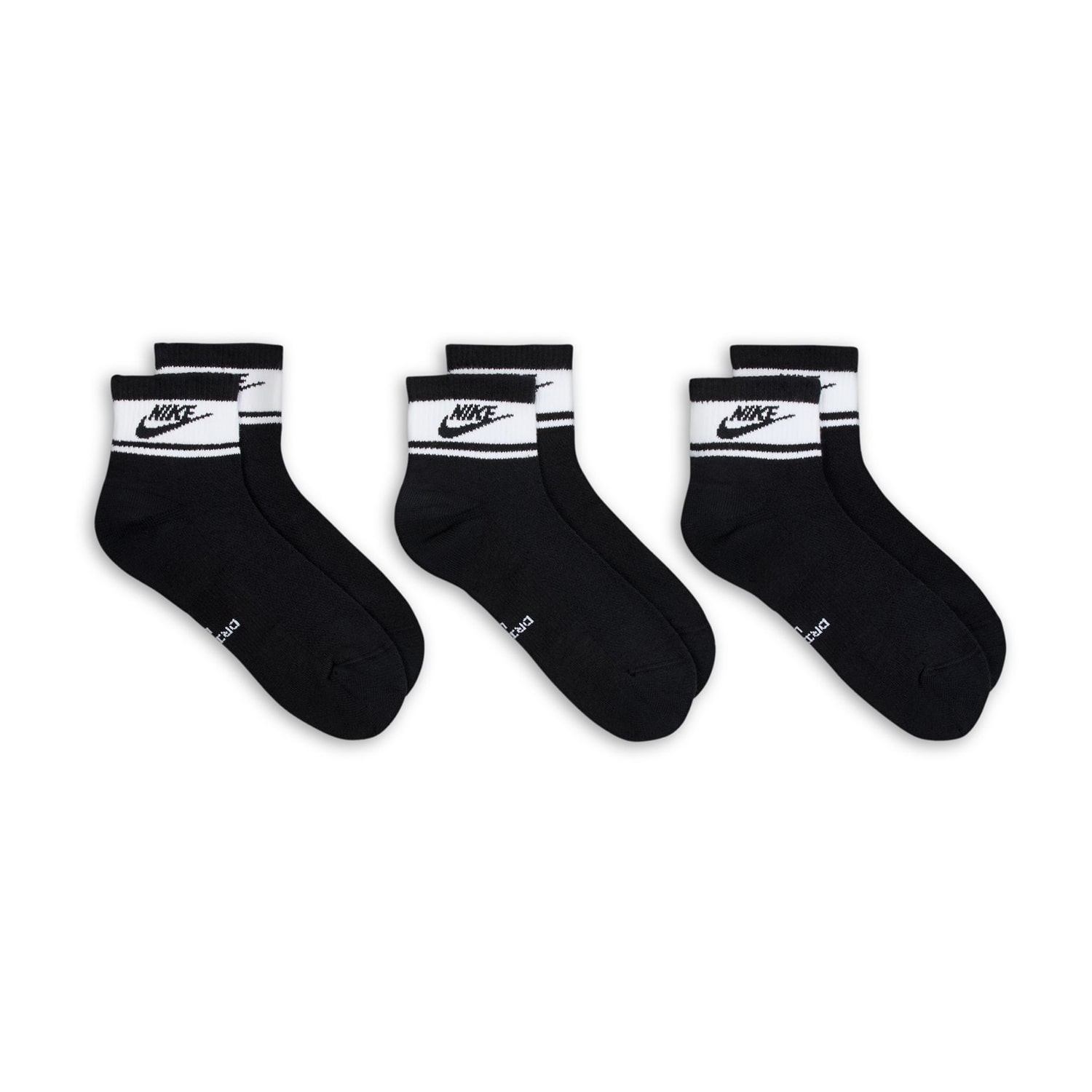Nike Everyday Elevated Unisex Adult 3 Pair Quarter Ankle Socks