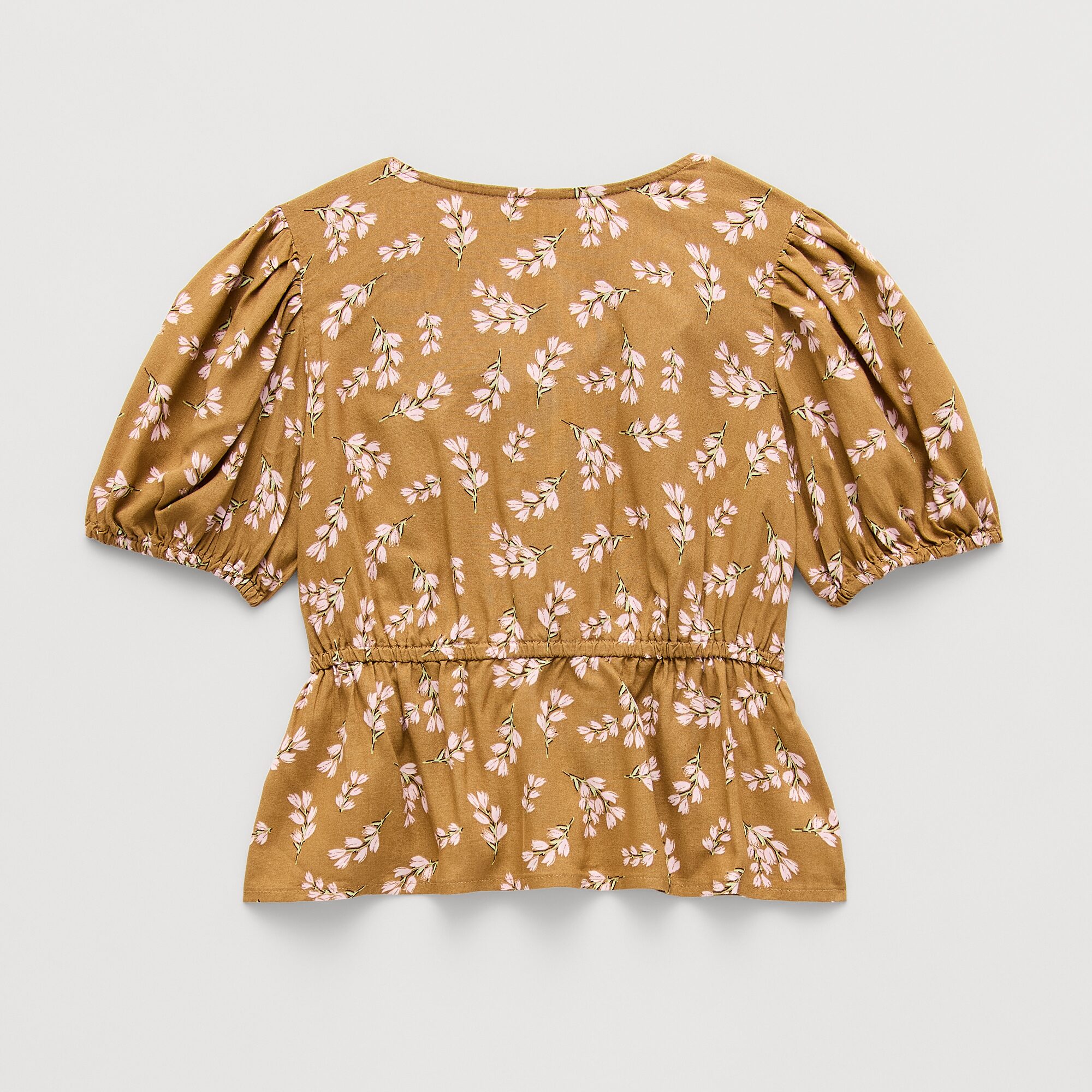 Thereabouts Little & Big Kid Girls V Neck Short Sleeve Blouse