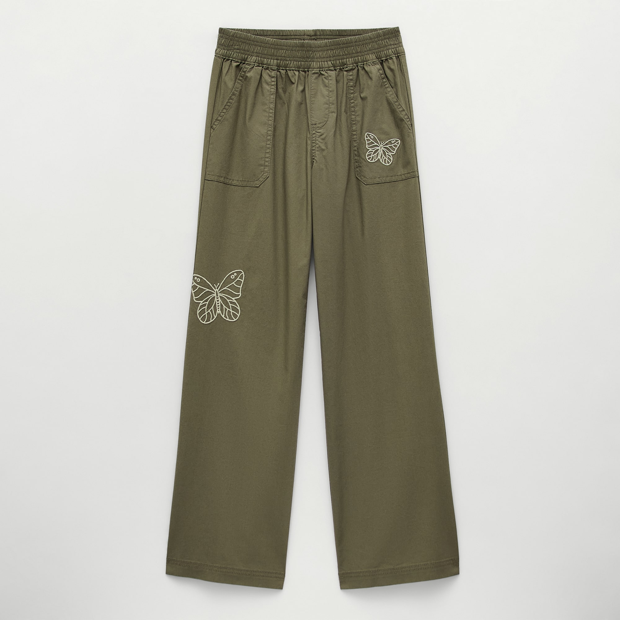 Thereabouts Little & Big Kid Girls Stretch Fabric Mid Rise Straight Cargo Pant