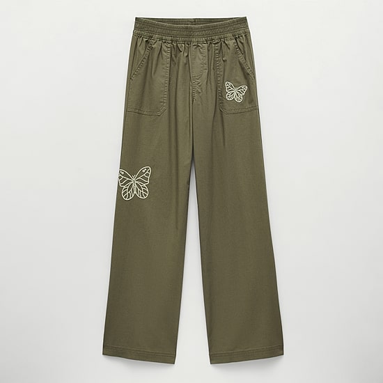 Thereabouts Little & Big Kid Girls Stretch Fabric Mid Rise Straight Cargo Pant