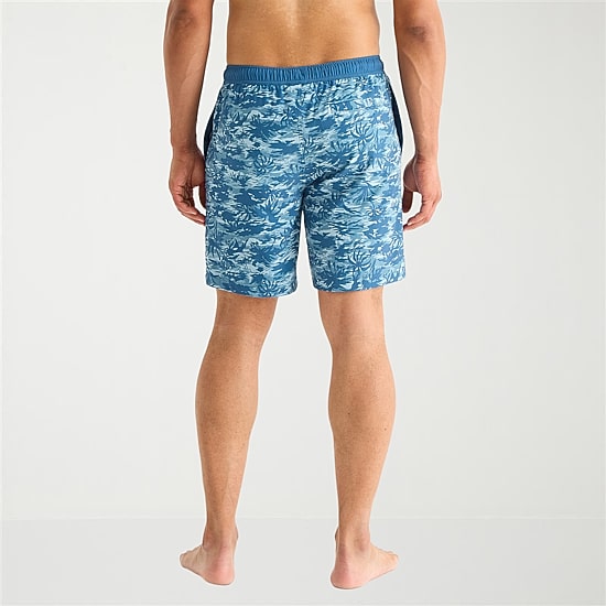 Free Country Mens 7" Camouflage Swim Trunks