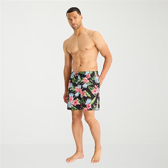 Free Country Mens 7" Camouflage Swim Trunks