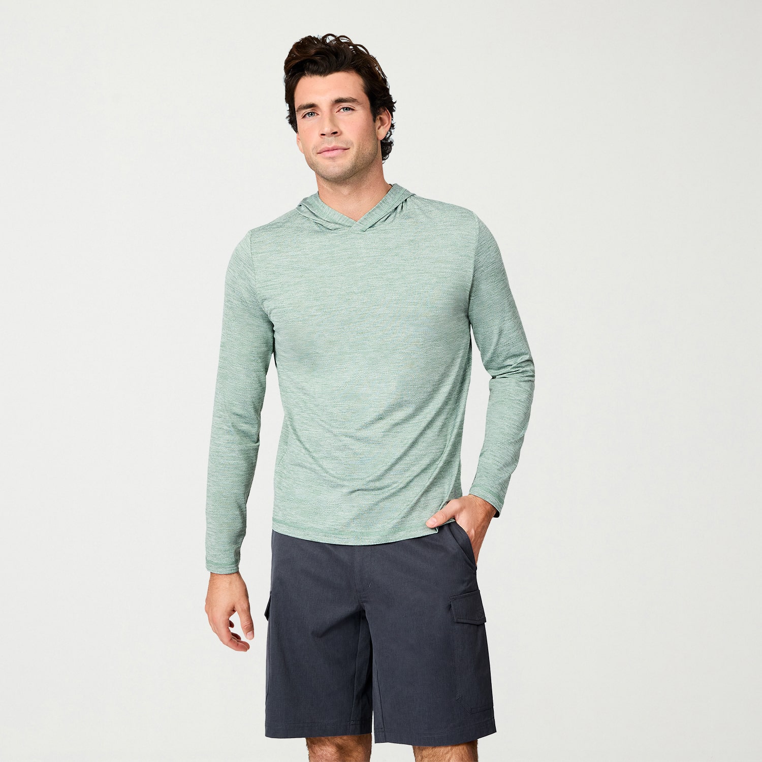 Free Country Sun Mens Long Sleeve Swim Shirt