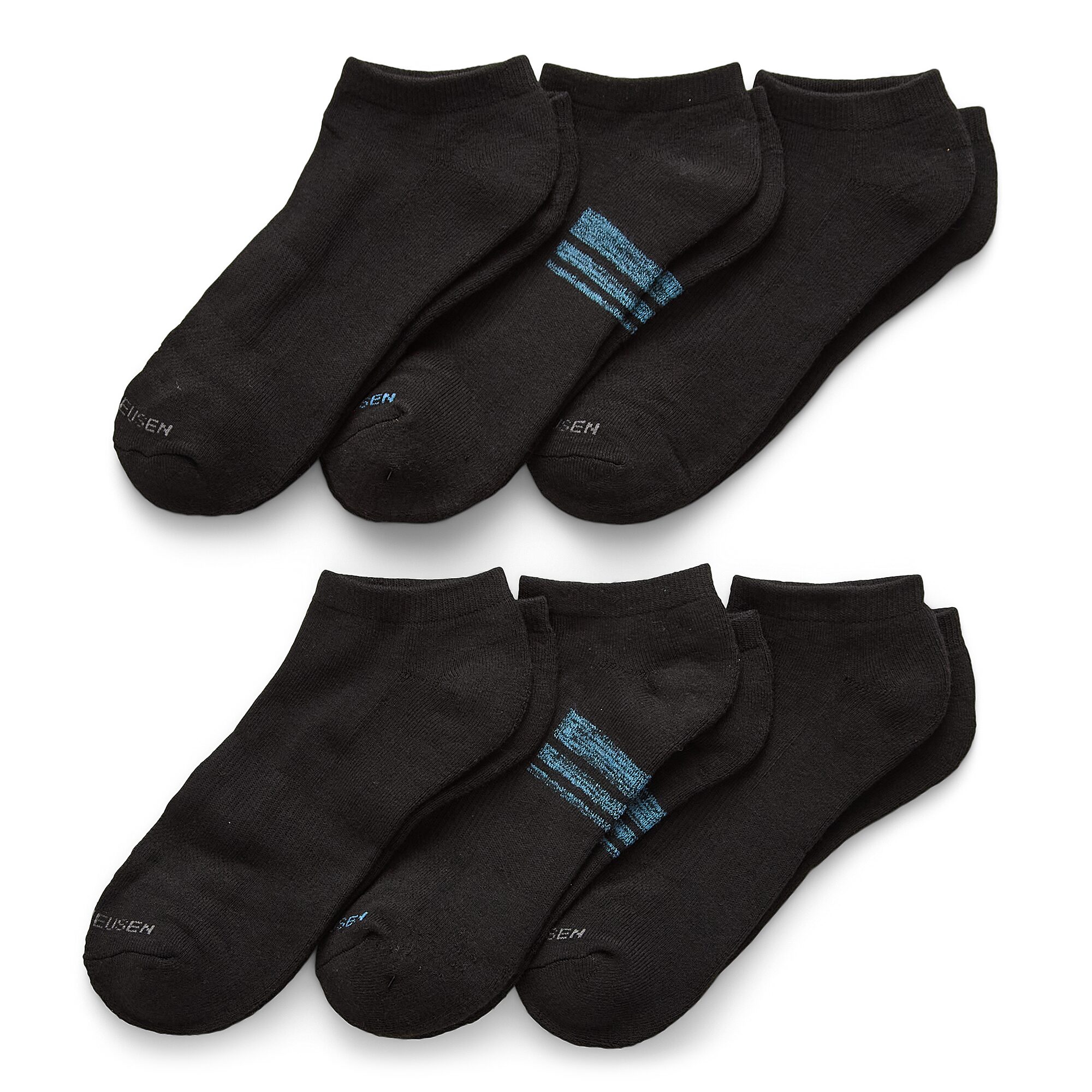 Van Heusen Mens 6 Pair Low Cut Socks