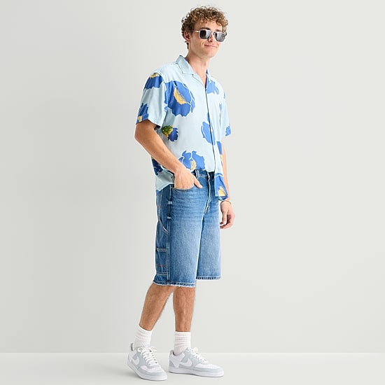 Arizona Baggy Fit Mens 12" Denim Short