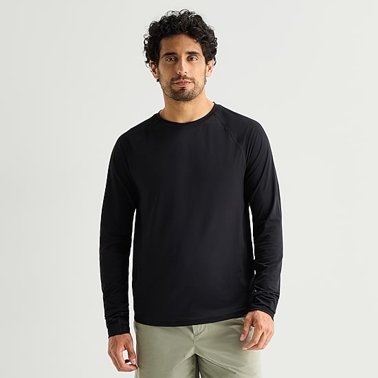 Xersion Mens Crew Neck Long Sleeve Quick Dry T-Shirt