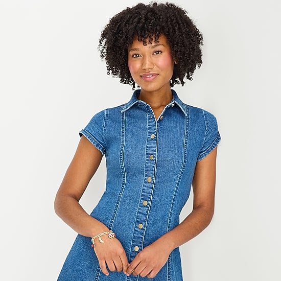 Arizona Womens Juniors Short Sleeve Sundress