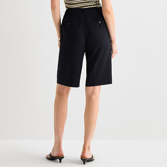 Worthington Womens 12" High Rise Bermuda Short
