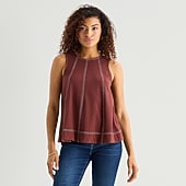 a.n.a Womens Crew Neck Sleeveless Tank Top
