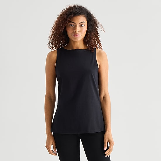 A.N.A Womens Round Neck Sleeveless Tank Top