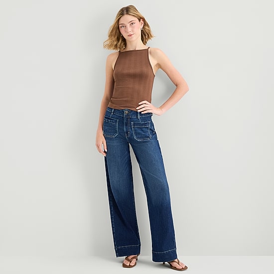 A.N.A Womens Square Neck Sleeveless Tank Top