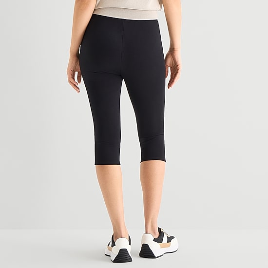 Stylus Womens Straight High Rise Capri Pant