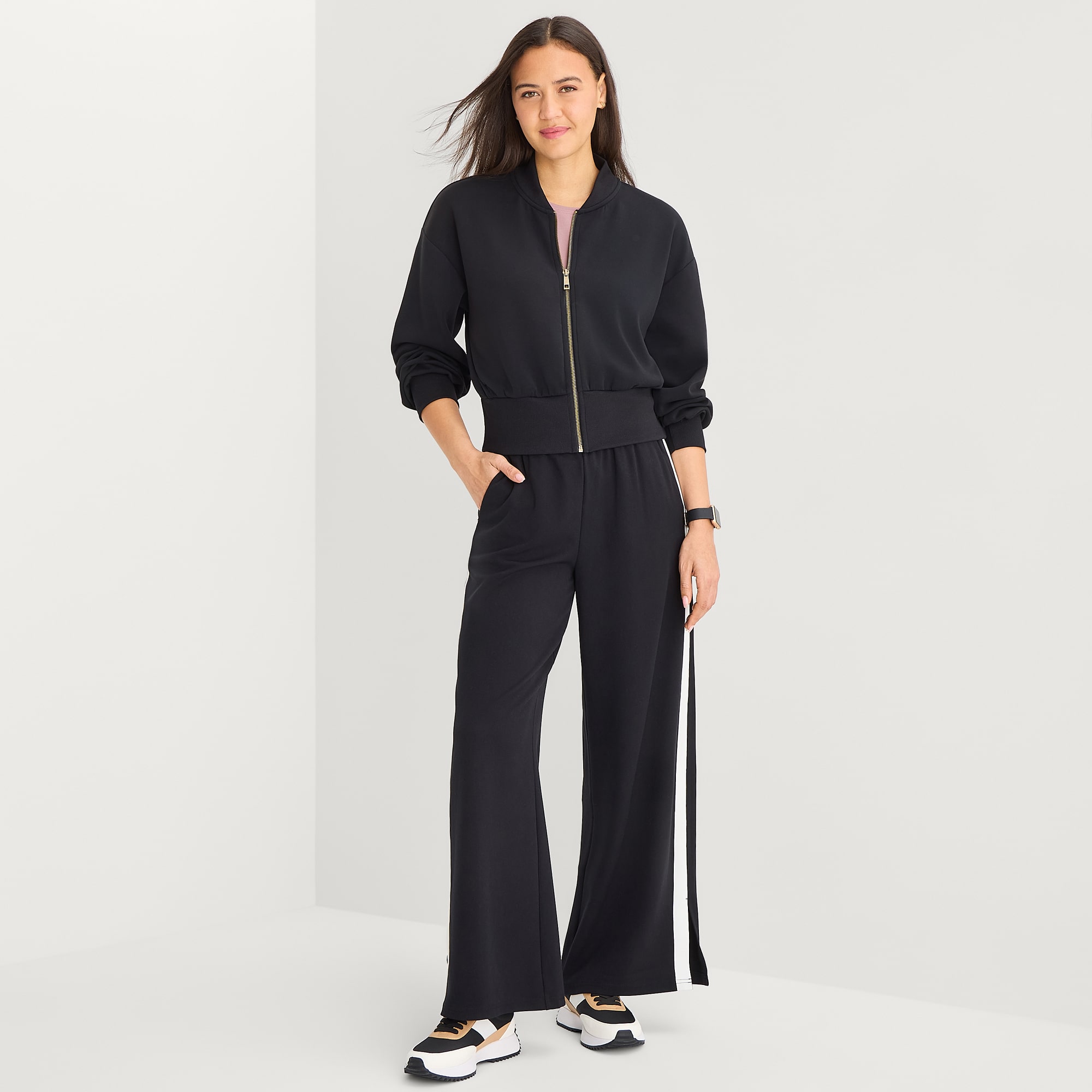 Stylus Womens Lightweight Bomber Jacket
