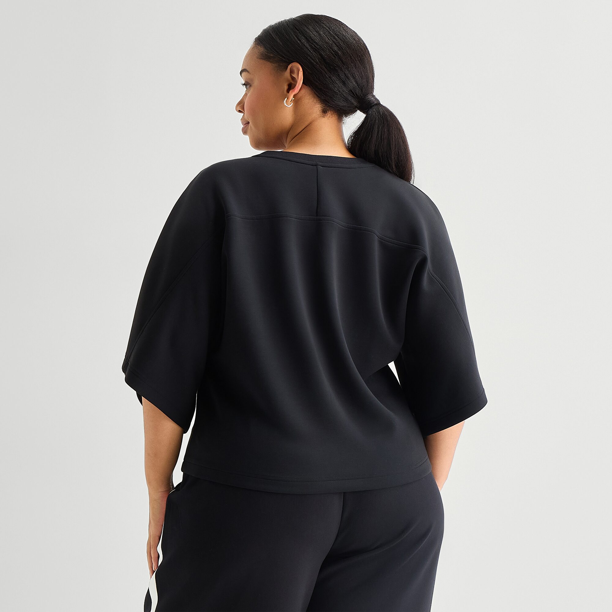 Stylus Womens Plus Crew Neck Short Sleeve T-Shirt