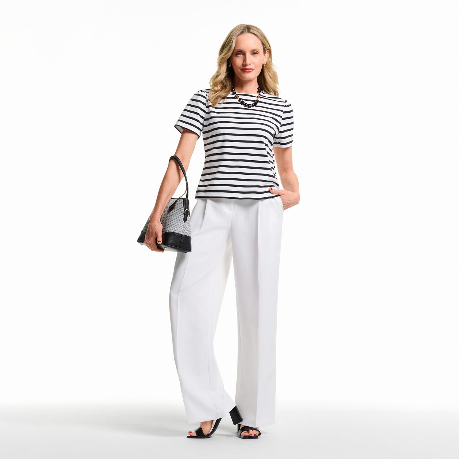 Liz Claiborne Womens Crew Neck Short Sleeve T-Shirt