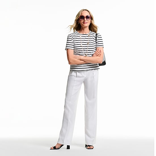 Liz Claiborne Womens Crew Neck Short Sleeve T-Shirt