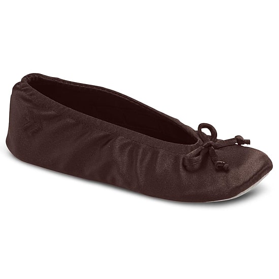 Isotoner® Satin Ballerina Slippers