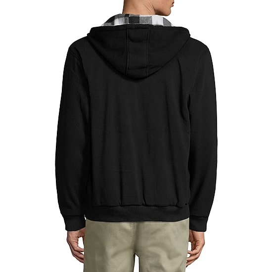 Reversible Buffalo Plaid Fleece Hoodie