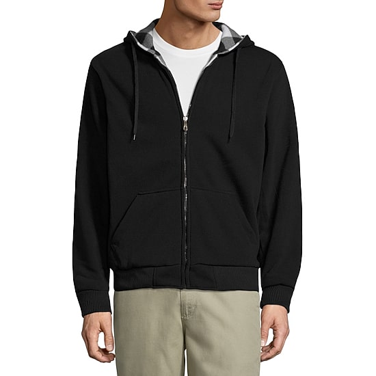 Reversible Buffalo Plaid Fleece Hoodie