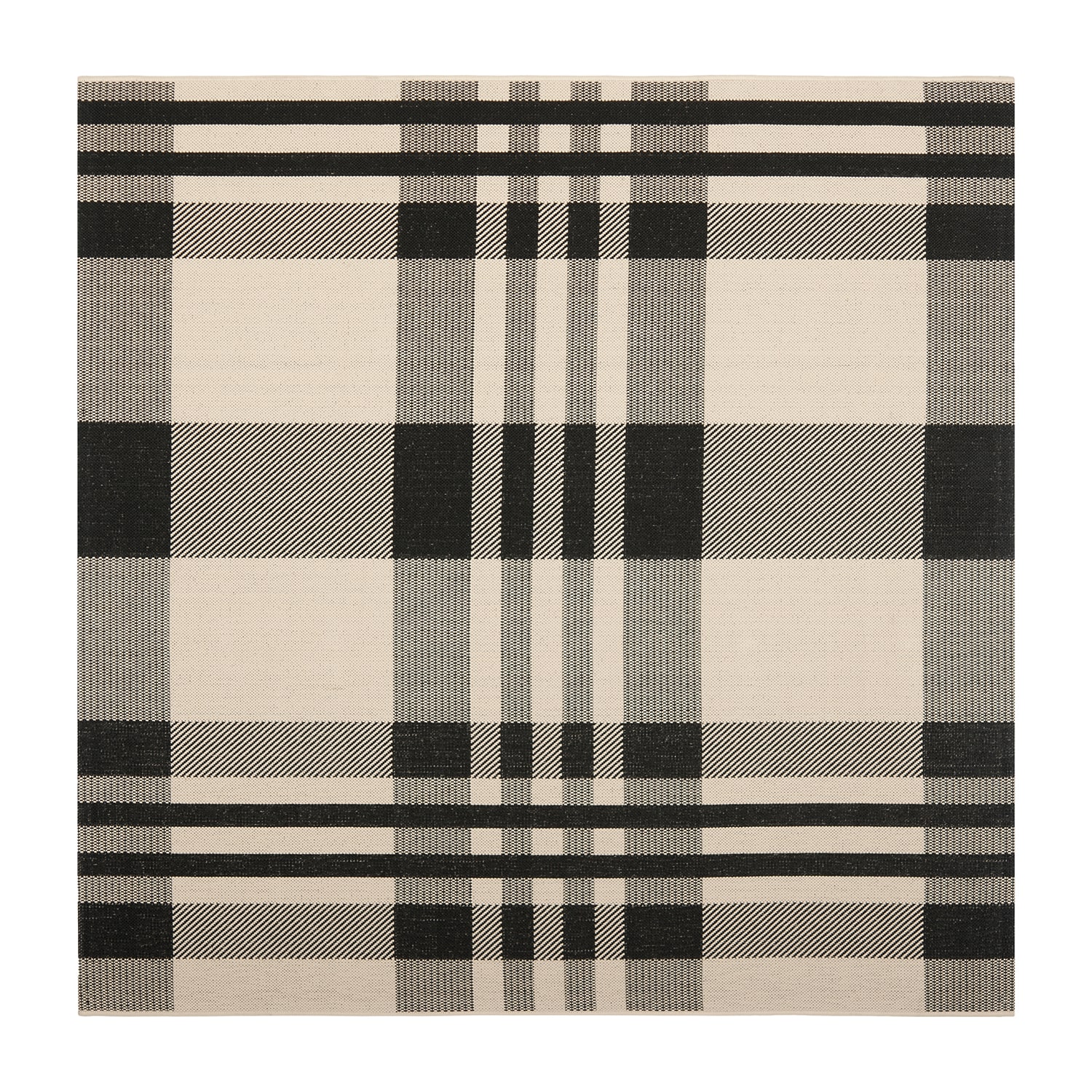 Safavieh Courtyard Collection Cori Plaid Indoor/Outdoor Square Area Rug