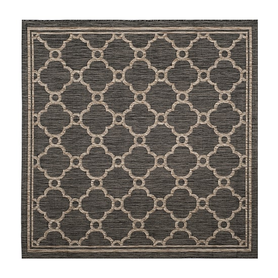 Safavieh Courtyard Collection Ian Geometric Indoor/Outdoor Square Area Rug