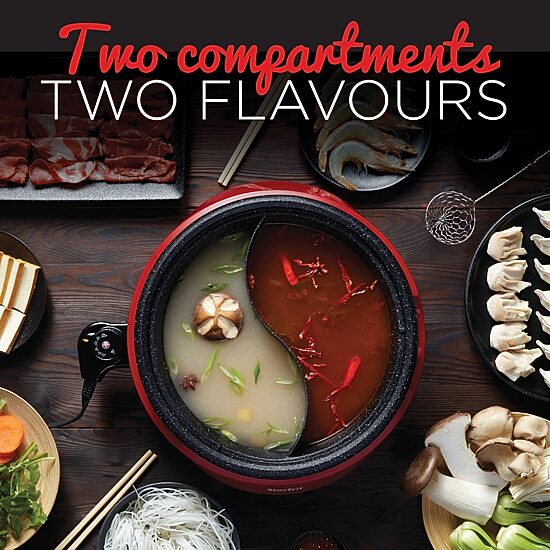 THE ROCK by Starfrit Dual-Sided 3.2-qt. Electric Hot Pot
