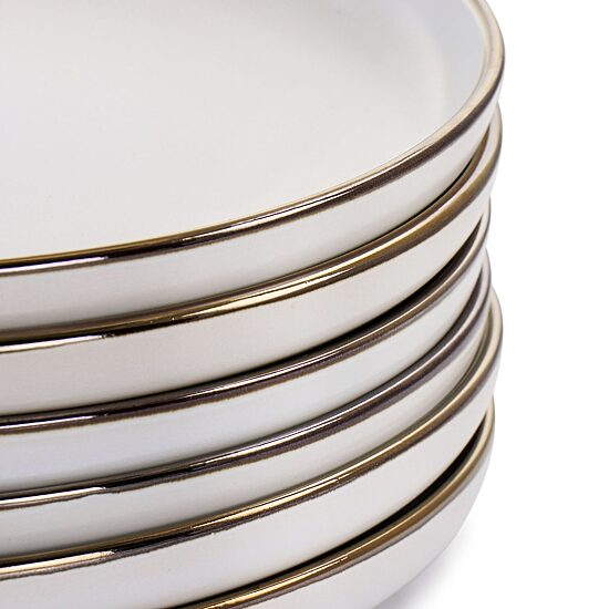 Elama Arthur 6-pc. Stoneware Dinner Plate Set