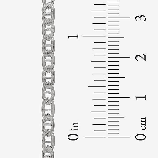 Made in Italy Womens Sterling Silver 20 Inch Link Chain Necklace