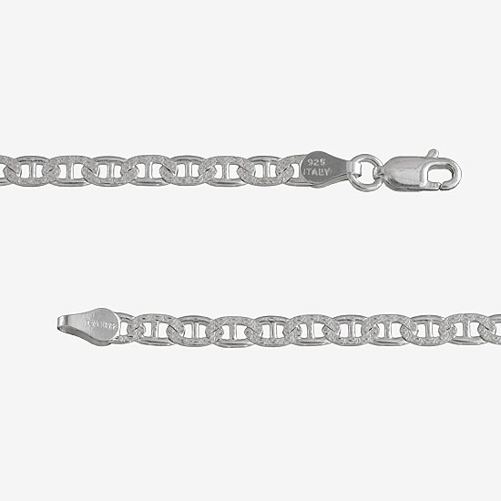 Made in Italy Womens Sterling Silver 20 Inch Link Chain Necklace